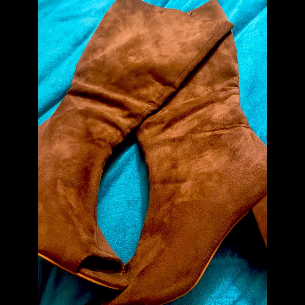 FREE.. buy one get one FREE peep toe boots gently used Free